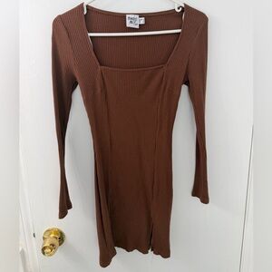 Princess Polly Chocolate Long Sleeve Dress